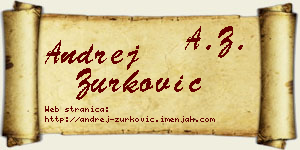 Andrej Zurković vizit kartica